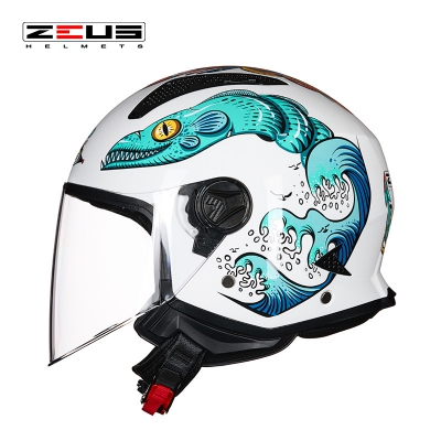 ZS-223M 半盔 AR2 白/青